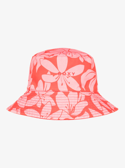 roxy, Jasmine Paradise - Omkeerbare zonnehoed voor Dames, TOMATO KLAEIDO (rph6) Jasmine Paradise - Reversible Bucket Hat for Women  ERJHA04438