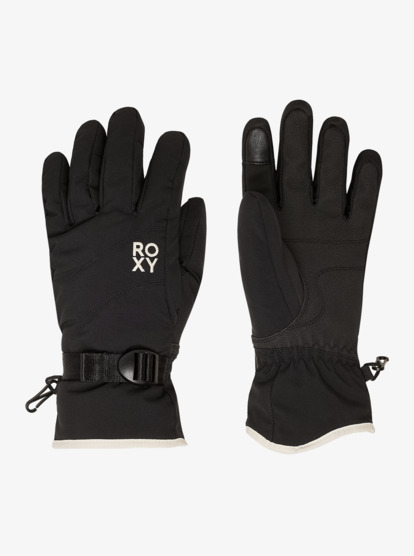 roxy, Roxy Jetty Solid - Technical Snow Gloves for Women, TRUE BLACK (kvj0) Roxy Jetty Solid - Technical Snow Gloves for Women  ERJHN03267