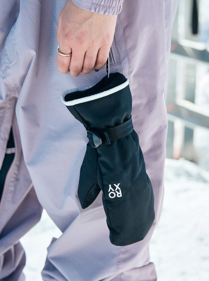 roxy, Roxy Jetty Solid - Technische snow-wanten voor Dames, TRUE BLACK (kvj0) Roxy Jetty Solid - Technical Snow Mittens for Women  ERJHN03268