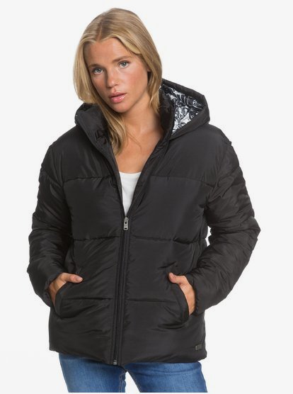 Electric Light Hooded Puffer Jacket for Women Roxy