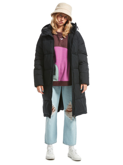 Test Of Time - Long Hooded Puffa Jacket for Women  ERJJK03513