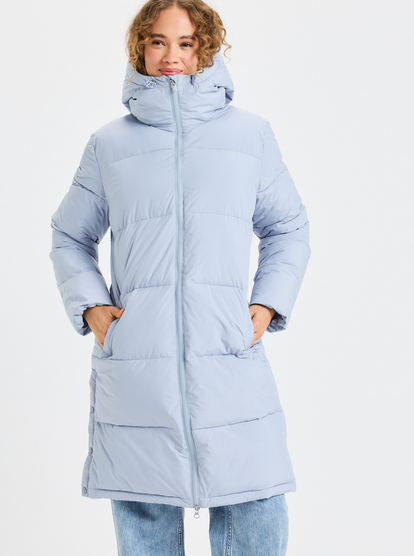 Test Of Time - Long Hooded Puffa Jacket for Women  ERJJK03513