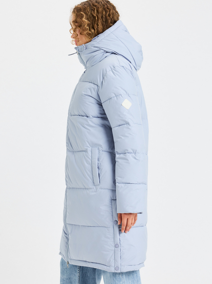 roxy, Test Of Time - Lang donsjack met capuchon voor Dames, BLUE BLIZZARD (bkj0) Test Of Time - Long Hooded Puffa Jacket for Women  ERJJK03513