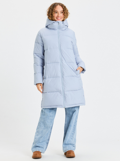 roxy, Test Of Time - Lang donsjack met capuchon voor Dames, BLUE BLIZZARD (bkj0) Test Of Time - Long Hooded Puffa Jacket for Women  ERJJK03513