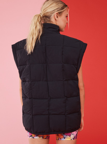 Waves Of Warmth - Quilted Vest for Women  ERJJK03578