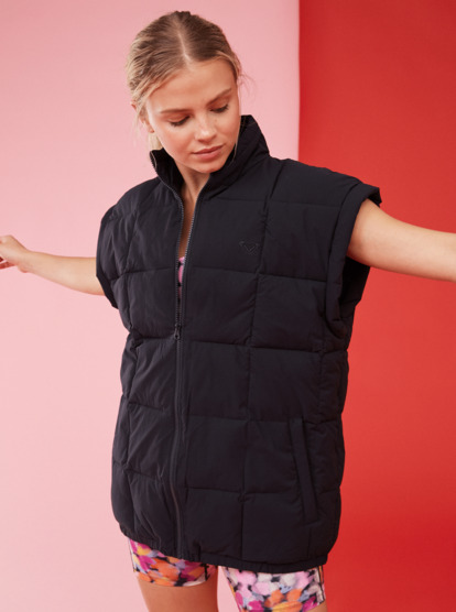 Waves Of Warmth - Quilted Vest for Women  ERJJK03578