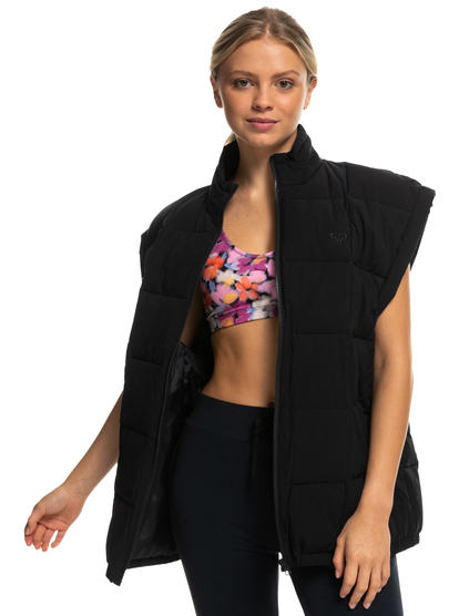 Waves Of Warmth - Quilted Vest for Women  ERJJK03578