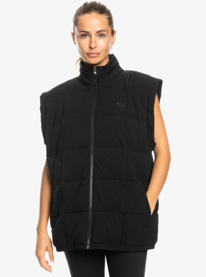 Waves Of Warmth - Quilted Vest for Women  ERJJK03578