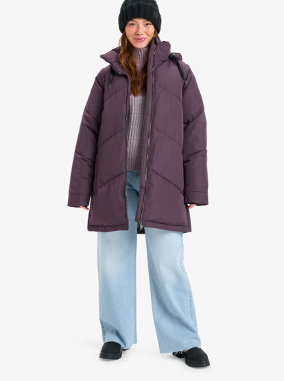 roxy, Driftt To 10K - Jack voor koud weer voor Dames, HUCKLEBERRY (rrf0) Driftt To 10K - Cold Weather Jacket for Women  ERJJK03652