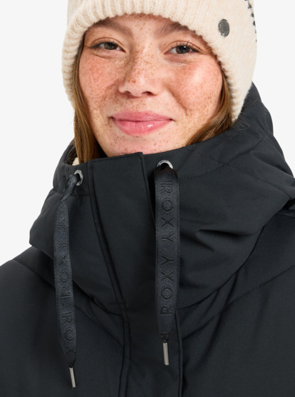 roxy, Ellie 5K - Veste pour le froid pour Femme, TRUE BLACK (kvj0) Ellie 5K - Cold Weather Jacket for Women  ERJJK03653