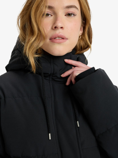 roxy, Seaside Memories - Coat Jack met capuchon voor Dames, ANTHRACITE (kvj0) Seaside Memories - Hooded Coat Jacket for Women  ERJJK03666