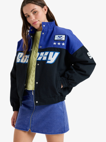 Chloe Kim Moto - Relaxed Moto Style Bomber Jacket for Women  ERJJK03688