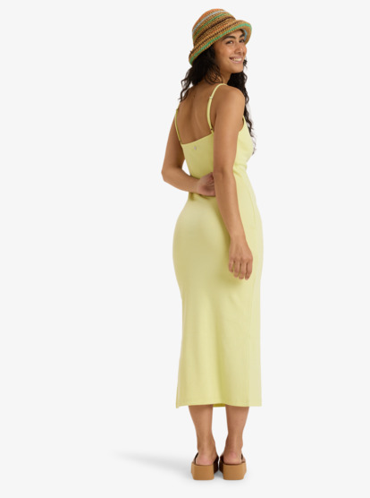 roxy, Wavey Lady - Robe texturée pour Femme, LUMINARY GREEN (gbs0) Wavey Lady - Rib Knit Dress for Women  ERJKD03530