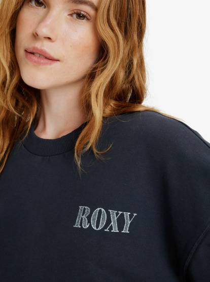 roxy, Saturday Night Vibes - Robe sweat délavée oversize pour Femme, ANTHRACITE (kvj0) Saturday Night Vibes - Oversized Washed Fleece Dress for Women  ERJKD03540