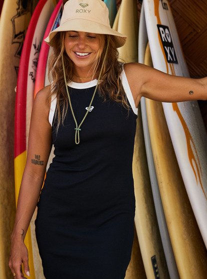 Iconic Days - Sleeveless Rib Knit Dress for Women  ERJKD03547