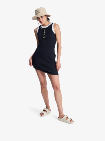 Iconic Days - Sleeveless Rib Knit Dress for Women  ERJKD03547