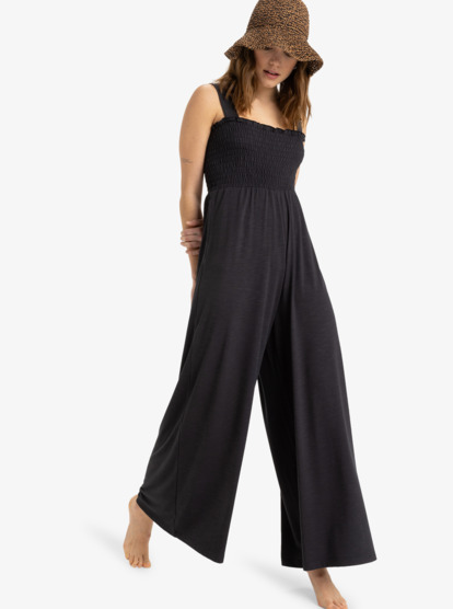 Salopette Jean Femme - Imprimé Floral, Bretelles Réglables, Jambes Larges - Style Bohème été Décontracté