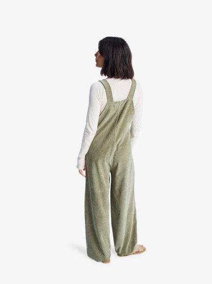 roxy, Best Daze - Salopette pour Femme, OIL GREEN (gld0) Best Daze - Dungarees for Women  ERJKO03009