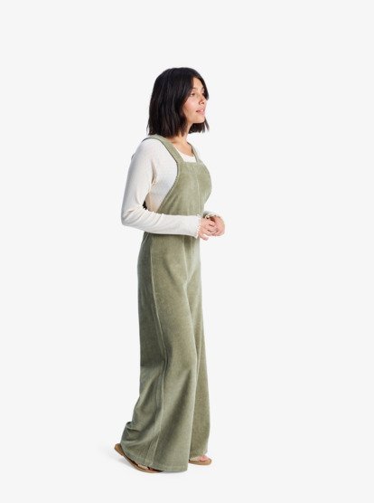 roxy, Best Daze - Salopette pour Femme, OIL GREEN (gld0) Best Daze - Dungarees for Women  ERJKO03009