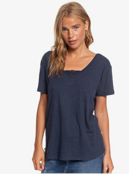 Beach Summer Party - Short Sleeve V-Neck Top  ERJKT03698