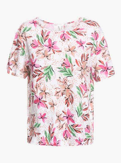 Flowers For Life - Printed Jersey T-Shirt for Women  ERJKT04104