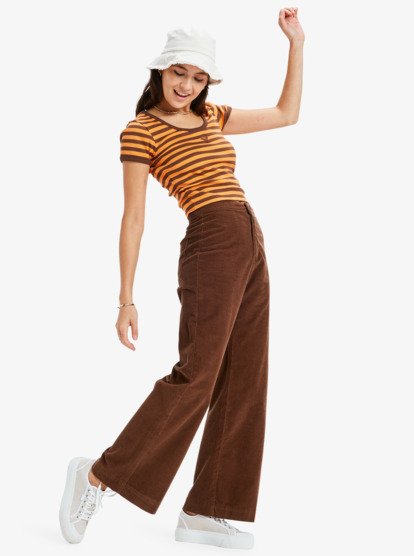 Throwback Baby - Rib T-Shirt With Contrast Binding for Women  ERJKT04317