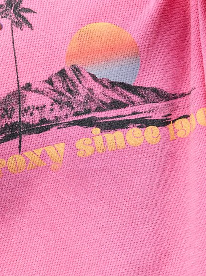 roxy, Eastside Midweight - Top girocollo con lavaggio vintage da Donna, PINK COSMOS (mlb0) Eastside Midweight - Crew Neck Top With Vintage Wash for Women  ERJKT04322