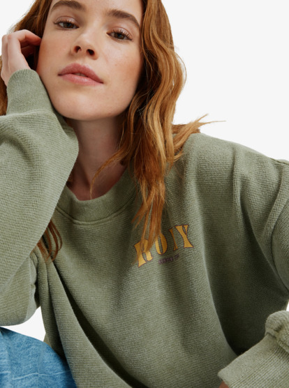 Eastside Midweight - Crew Neck Top With Vintage Wash for Women  ERJKT04322