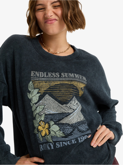 Eastside Midweight - Crew Neck Top With Vintage Wash for Women  ERJKT04322