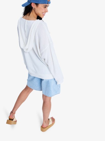 Ocean Drive - Oversized Knit Hoodie for Women  ERJKT04323