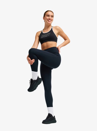 roxy, Everyday Flow - Sujetador deportivo para mujer, TRUE BLACK (kvj0) Everyday Flow - Sports Bra for Women  ERJKT04337