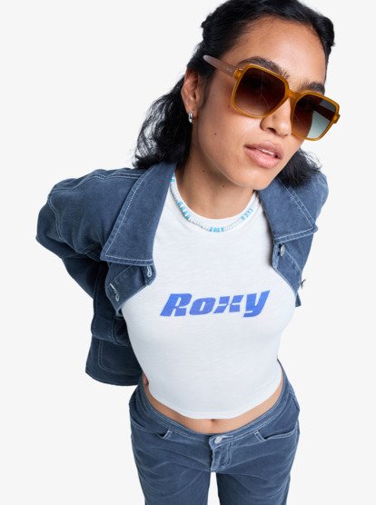 roxy, Chloe Kim Baby - Baby T-shirt voor Dames, WHISPER WHITE (wcf0) Chloe Kim Baby - Baby T-Shirt for Women  ERJKT04342