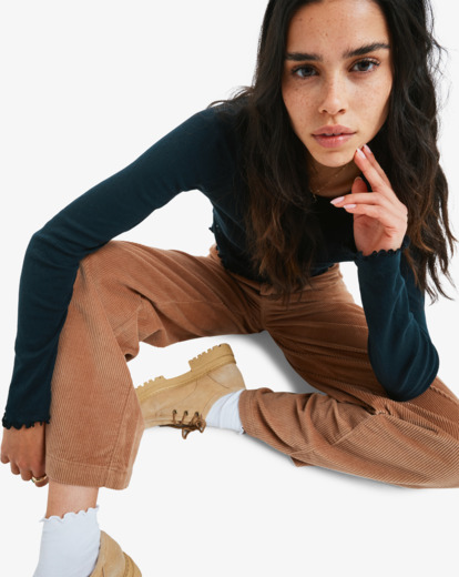 Time Off Pointelle - Long Sleeve Top for Women  ERJKT04358