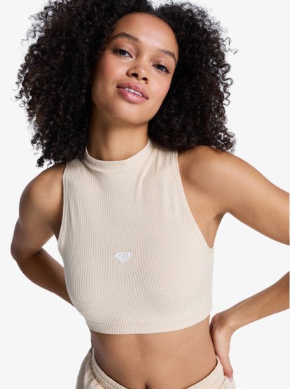 Rise & Vibe - Cropped sport tank Top for Women  ERJKT04366