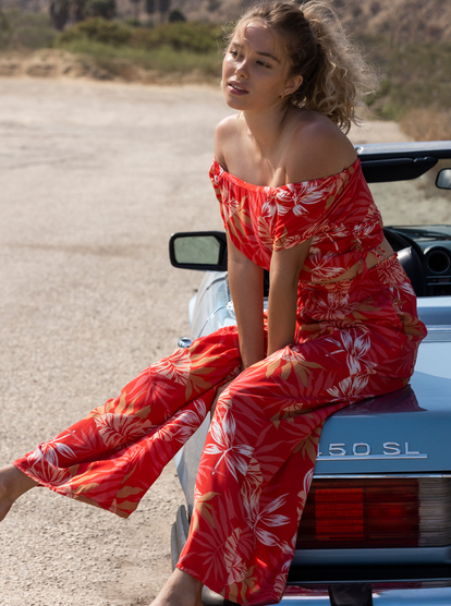 Slow Rhythm - Elasticated Beach Pants for Women  ERJNP03439
