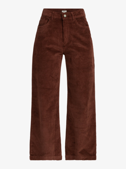 Surf On Cloud - Corduroy Wide Leg Trousers for Women  ERJNP03523