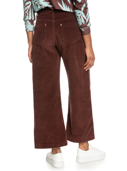 Surf On Cloud - Corduroy Wide Leg Trousers for Women  ERJNP03523