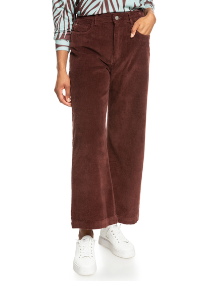 Surf On Cloud - Corduroy Wide Leg Trousers for Women  ERJNP03523