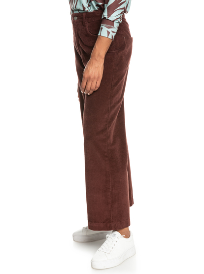 Surf On Cloud - Corduroy Wide Leg Trousers for Women  ERJNP03523