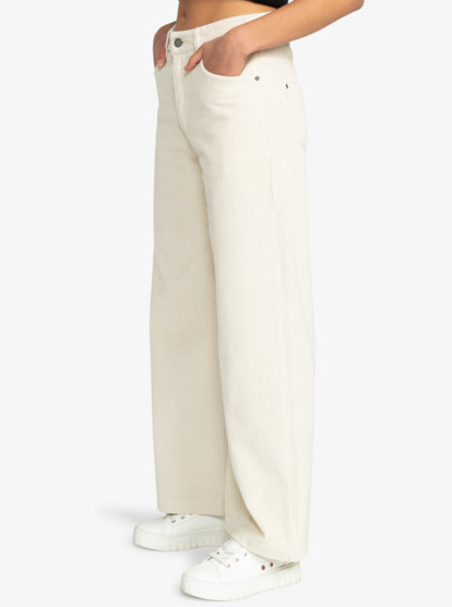 Surf On Cloud - Corduroy Wide Leg Trousers for Women  ERJNP03523