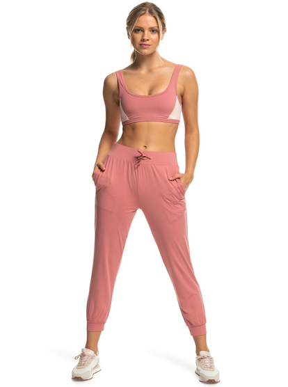 roxy, Naturally Active Laced-Up - Training Trousers for Women, DUSTY ROSE (mkp0) Naturally Active Laced-Up - Training Trousers for Women  ERJNP03527