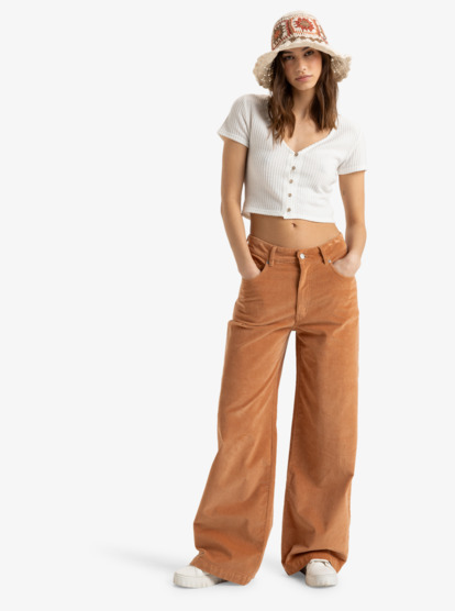 Surf On Cloud - Corduroy Pant for Women  ERJNP03598