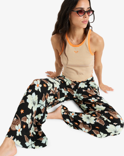 Midnight Avenue Crinkle - Elasticated Trousers for Women  ERJNP03655