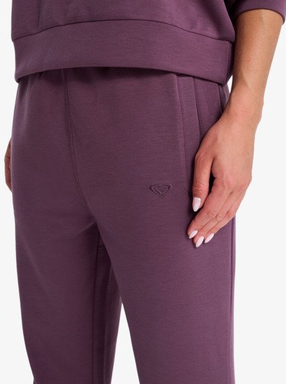 roxy, Rise & Vibe Sweets - Pantalon de sport coupe droite pour Femme, HUCKLEBERRY (rrf0) Rise & Vibe Sweets - Sport Trousers for Women  ERJNP03660