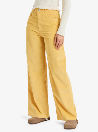 Surf On Cloud Cord - Wide Leg Trousers for Women  ERJNP03678