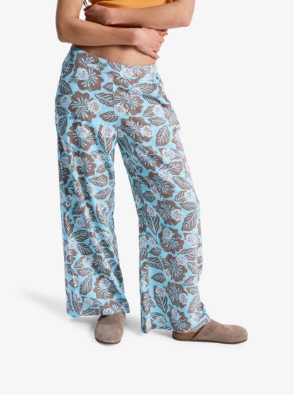 Midnight Avenue Slub Printed - Elasticated Trousers for Women  ERJNP03702