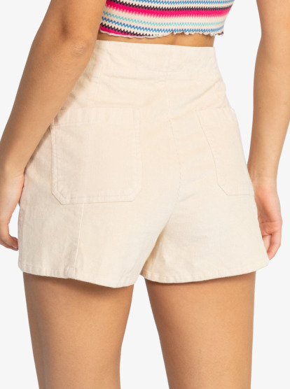 Sessions - High Waist Corduroy Shorts for Women  ERJNS03515