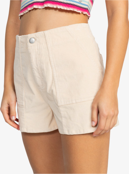 Sessions - High Waist Corduroy Shorts for Women  ERJNS03515