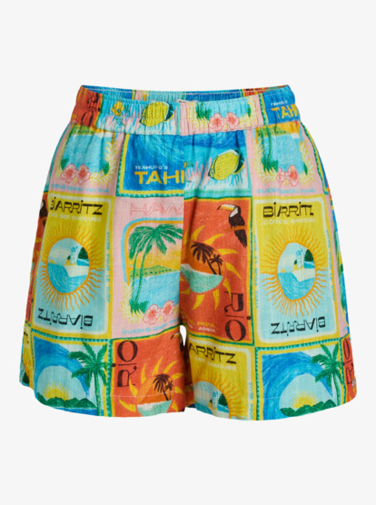 roxy, Atlas Sunburn Tones - Elastic Waist Shorts for Women, ATLAS ATLAS PRINT (xbyr) Atlas Sunburn Tones - Elastic Waist Shorts for Women  ERJNS03584