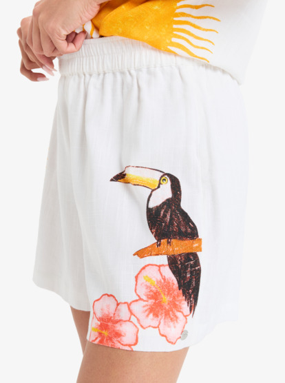 Atlas Sunburn Tones - Elastic Waist Shorts for Women  ERJNS03584